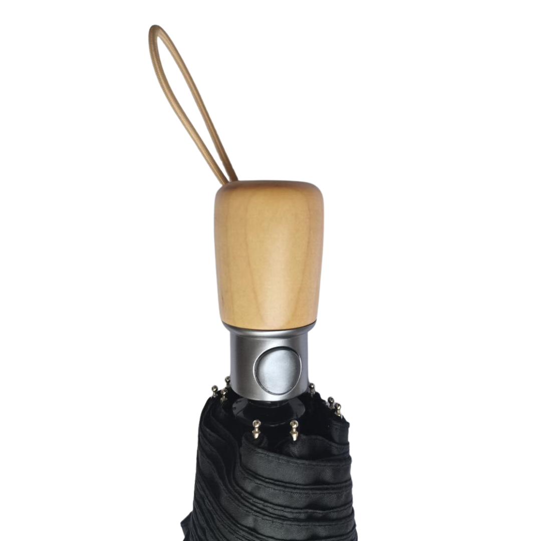ombrello personalizzato manico legno