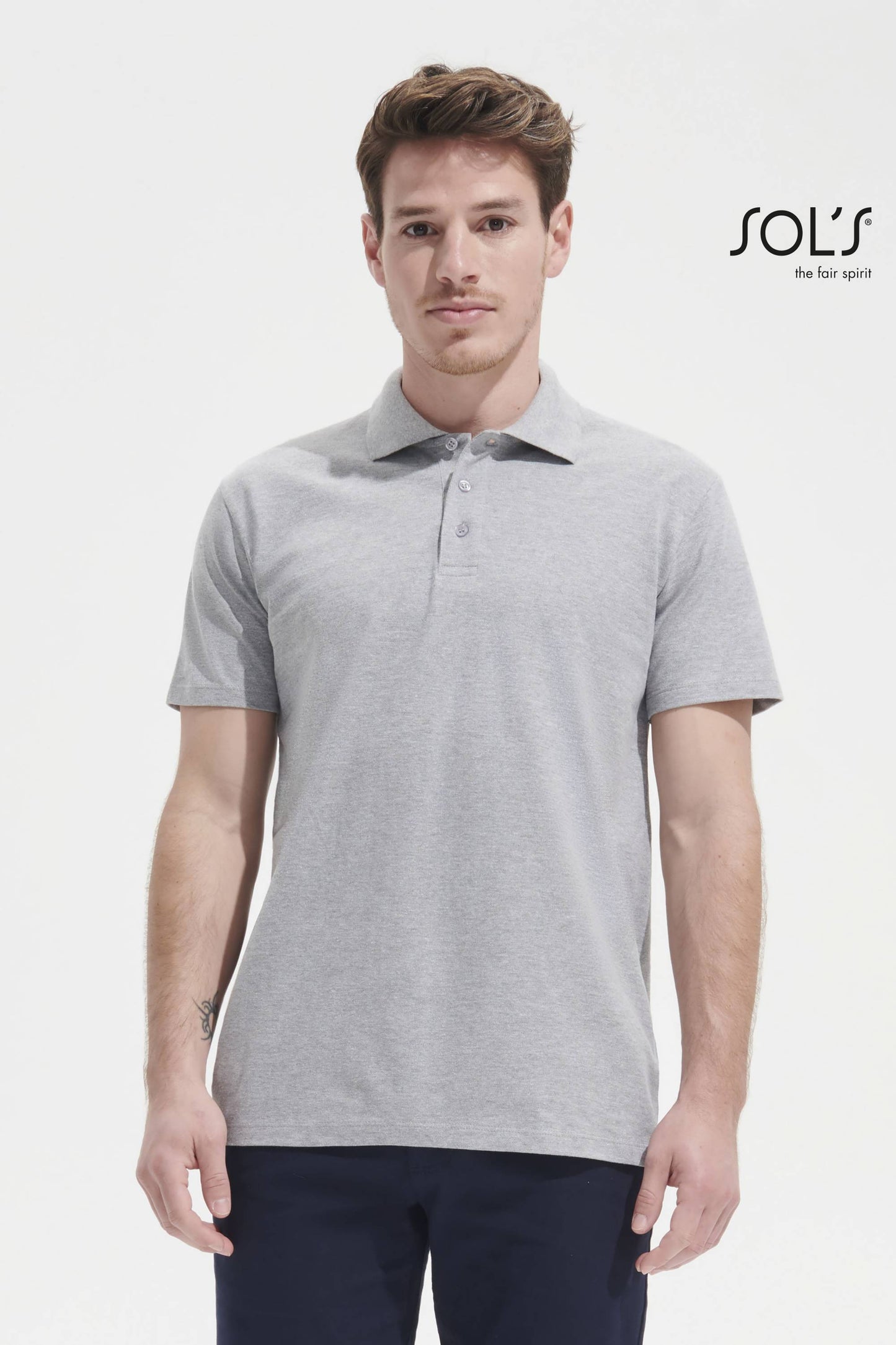 POLO SOL'S SPRING II UOMO PERSONALIZZATA CON STAMPA SERIGRAFICA 1 COLORE LATO CUORE