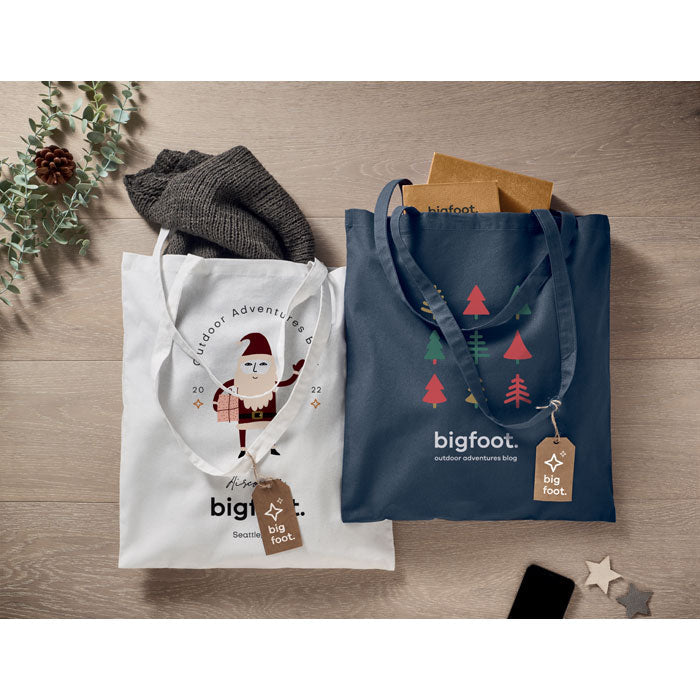 Shopper cotone 140 gsm- personalizzata stampa serigrafica 1 colore 1 lato