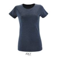 T-SHIRT SOL'S REGENT DONNA SLIM 150 DTF LATO CUORE