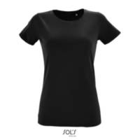 T-SHIRT SOL'S REGENT DONNA SLIM 150 DTF LATO CUORE