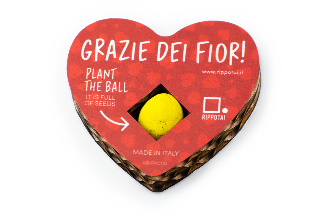 Palline semi cuori che diventano fiori, e fiorisce l'amore! - 2 pezzi