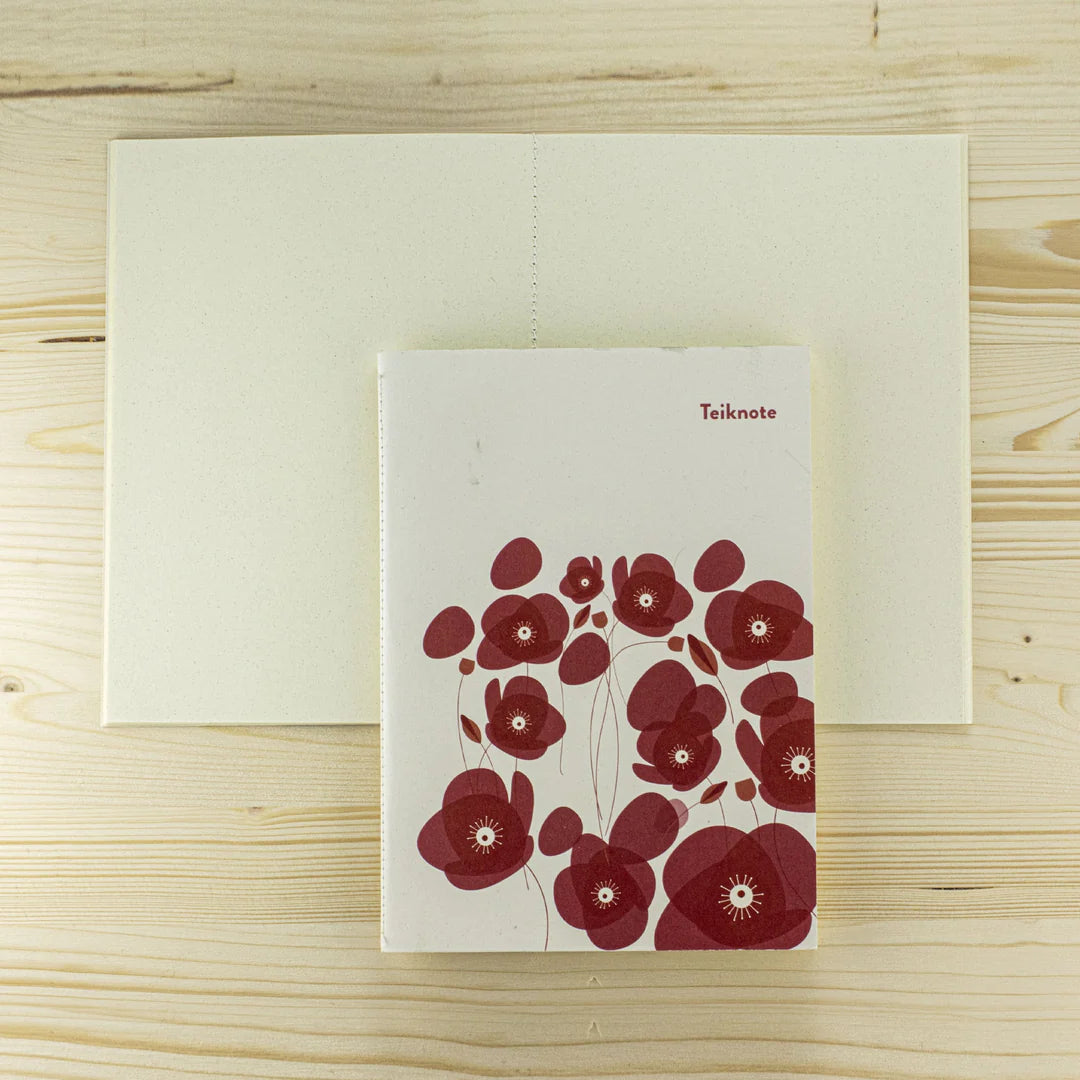 Quaderno ecologico riciclato formato A5 - Papaveri