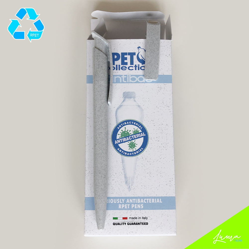 LUMA rPET - Antibacterial Carton Box "ANTIBAC CARTON BOX x10 REVOLUTION PENS Solid MARBLE"