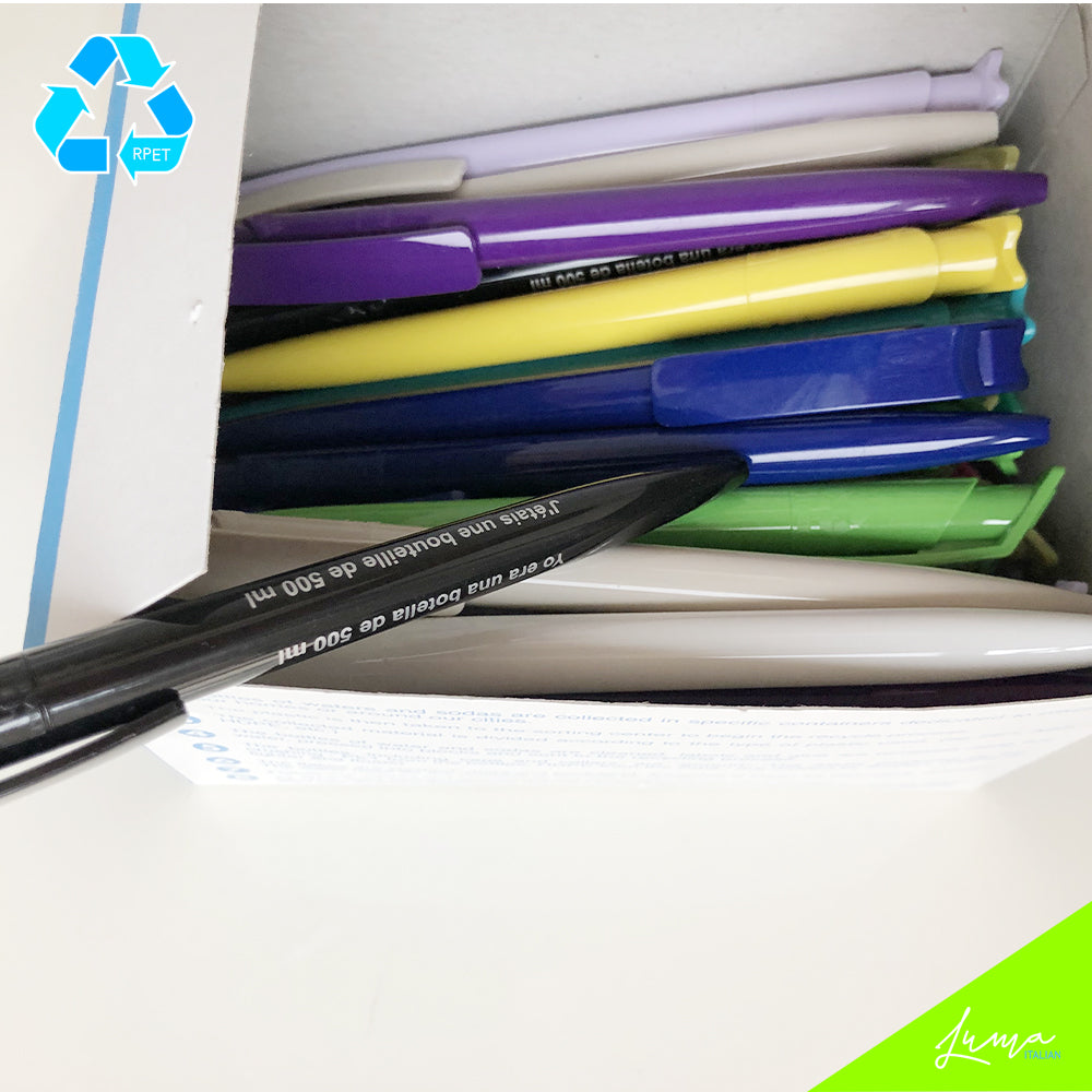 LUMA rPET - Carton Box "CARTON BOX x50 REVOLUTION PENS Solid"