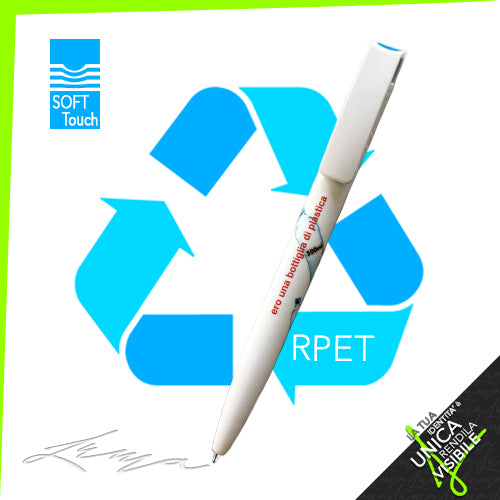 LUMA rPET PROMO - Ballpoint Pen "REVOLUTION Solid 360° personalized"