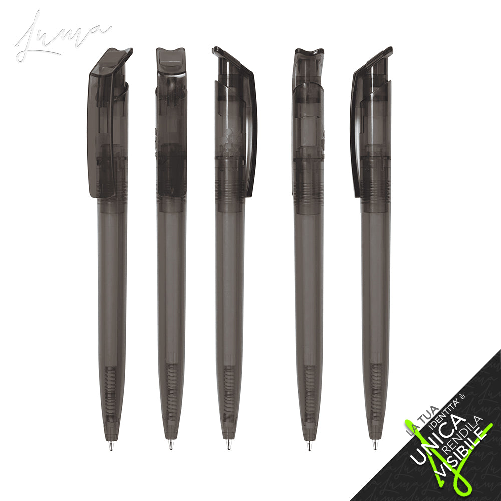 LUMA rPET PROMO - Ballpoint Pen "REVOLUTION Transparent SOFT TOUCH "