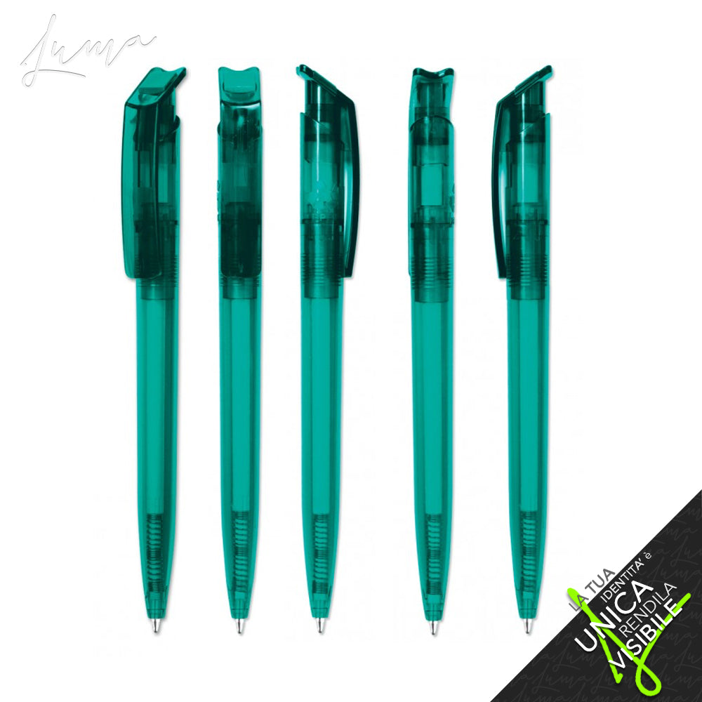 LUMA rPET PROMO - Ballpoint Pen "REVOLUTION Transparent SOFT TOUCH "