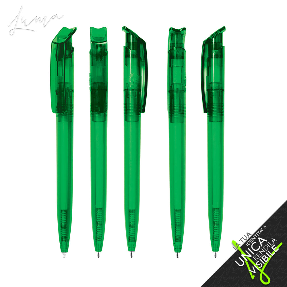LUMA rPET PROMO - Ballpoint Pen "REVOLUTION Transparent SOFT TOUCH "