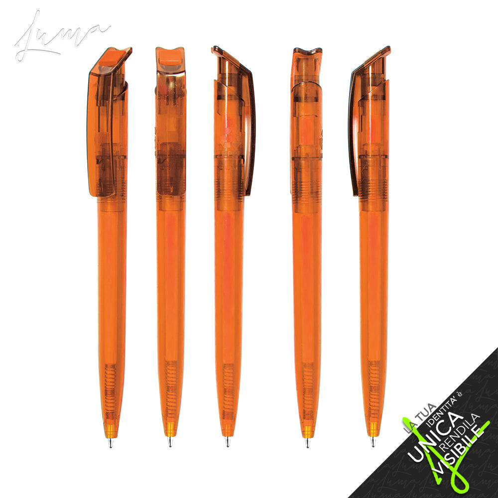 LUMA rPET PROMO - Ballpoint Pen "REVOLUTION Transparent SOFT TOUCH "
