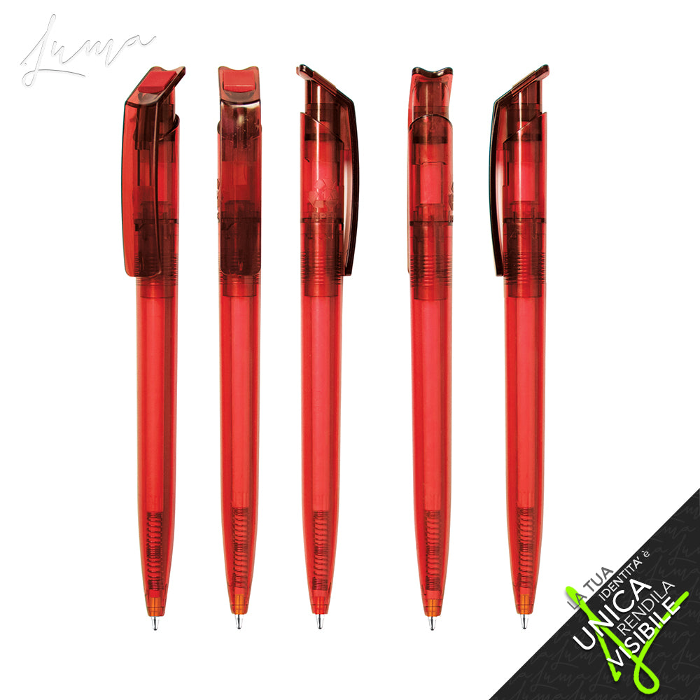 LUMA rPET PROMO - Ballpoint Pen "REVOLUTION Transparent SOFT TOUCH "