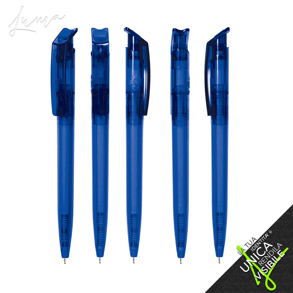 LUMA rPET PROMO - Ballpoint Pen "REVOLUTION Transparent SOFT TOUCH "