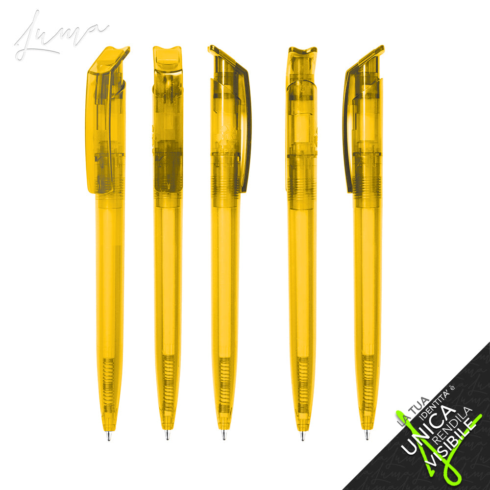 LUMA rPET PROMO - Ballpoint Pen "REVOLUTION Transparent SOFT TOUCH "