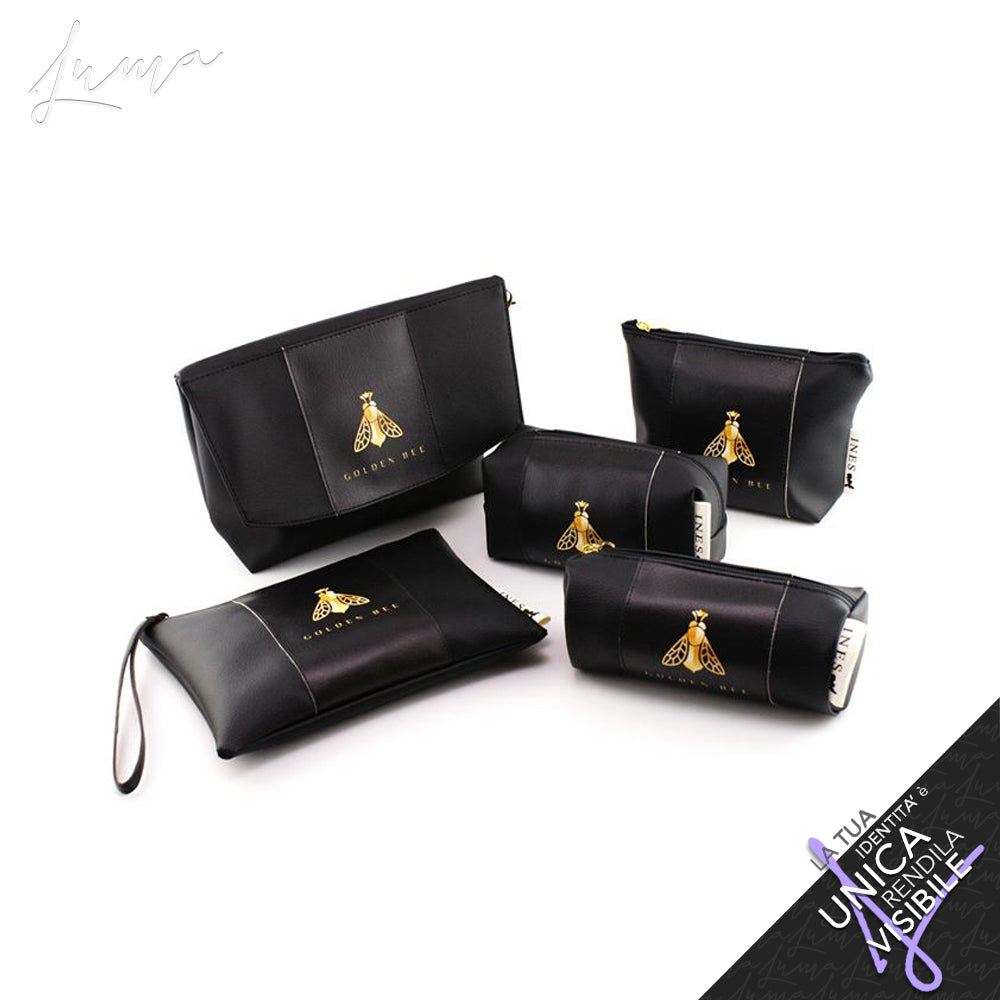 Personalized eco-leather clutch bag