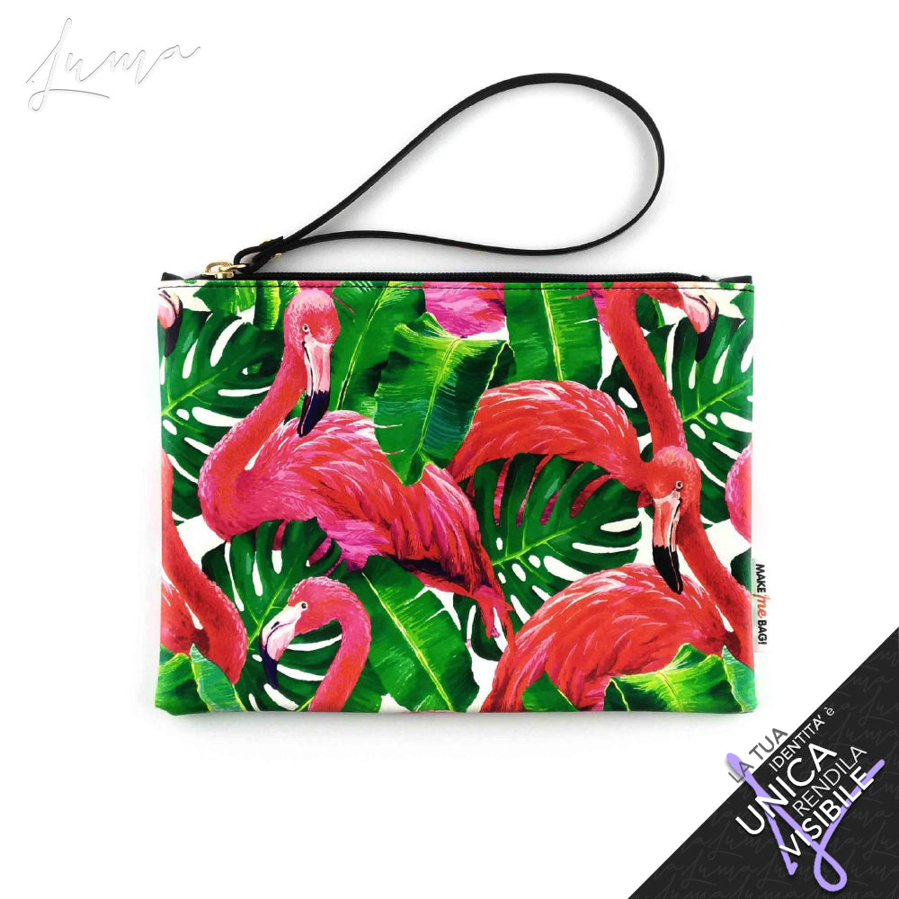 Personalized eco-leather clutch bag