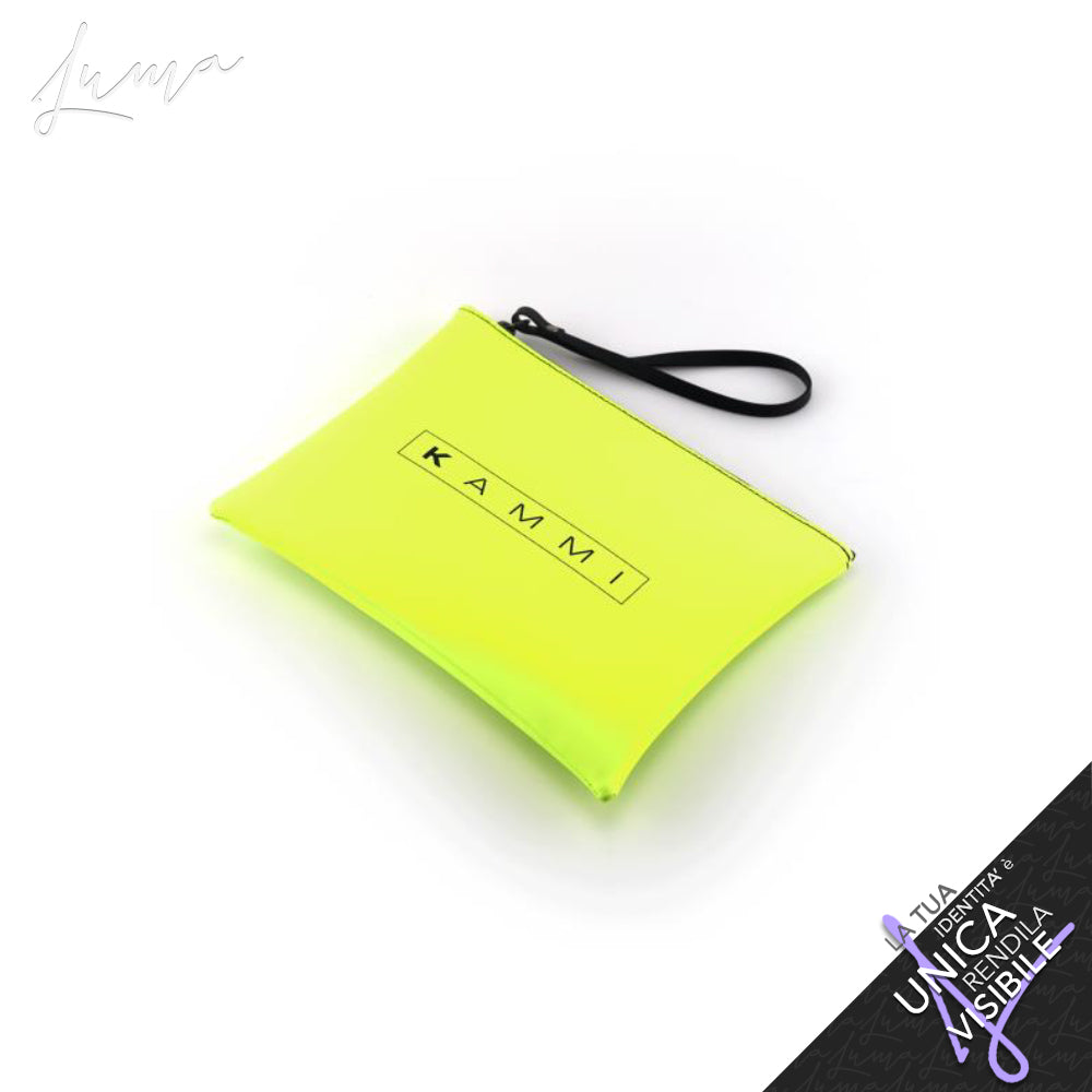 Personalized eco-leather clutch bag