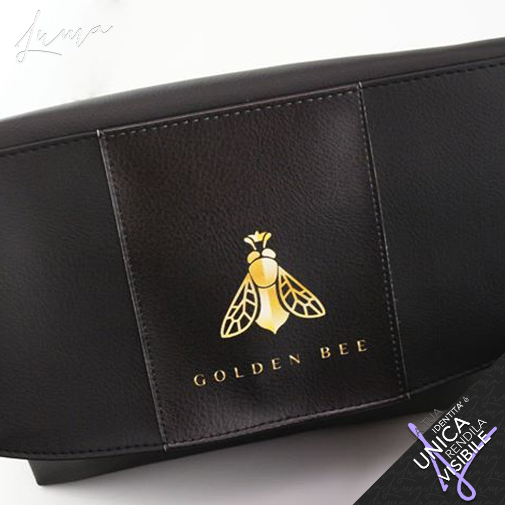 Personalized eco-leather clutch bag