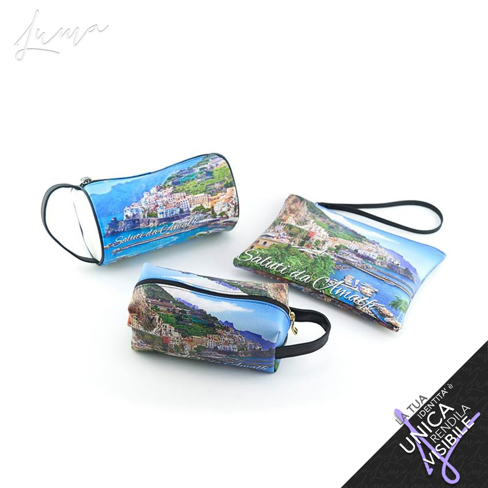 Personalized eco-leather clutch bag