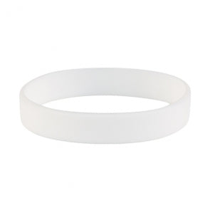 braccialetto personalizzato silicone bianco