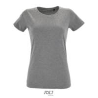 T-SHIRT SOL'S REGENT DONNA SLIM 150 DTF LATO CUORE