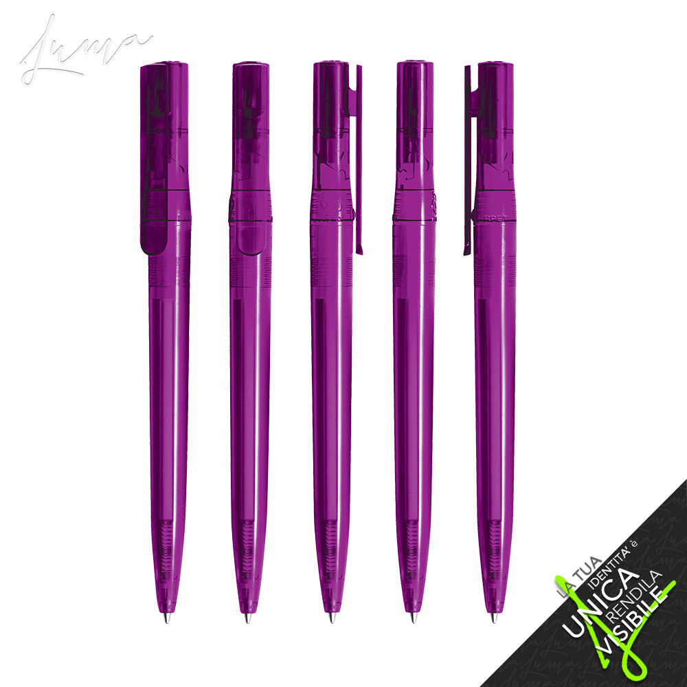 LUMA rPET PROMO - Ballpoint Pen "QUANTUM Transparent"