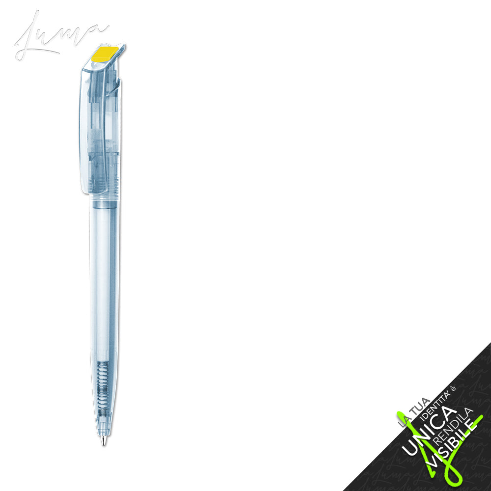 LUMA rPET PROMO - Ballpoint Pen "REVOLUTION Clear"