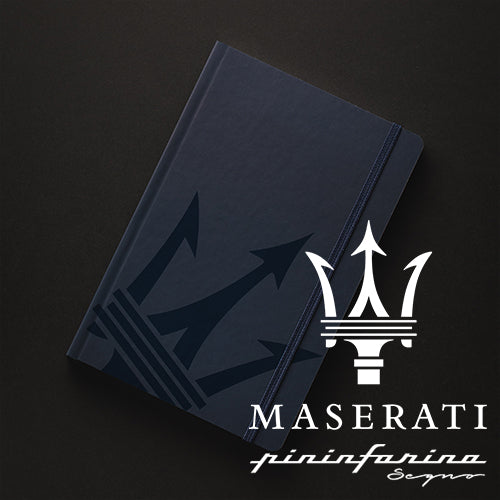 MASERATI - Notebook Blu a Righe "STONEPAPER" 140 x 210 mm